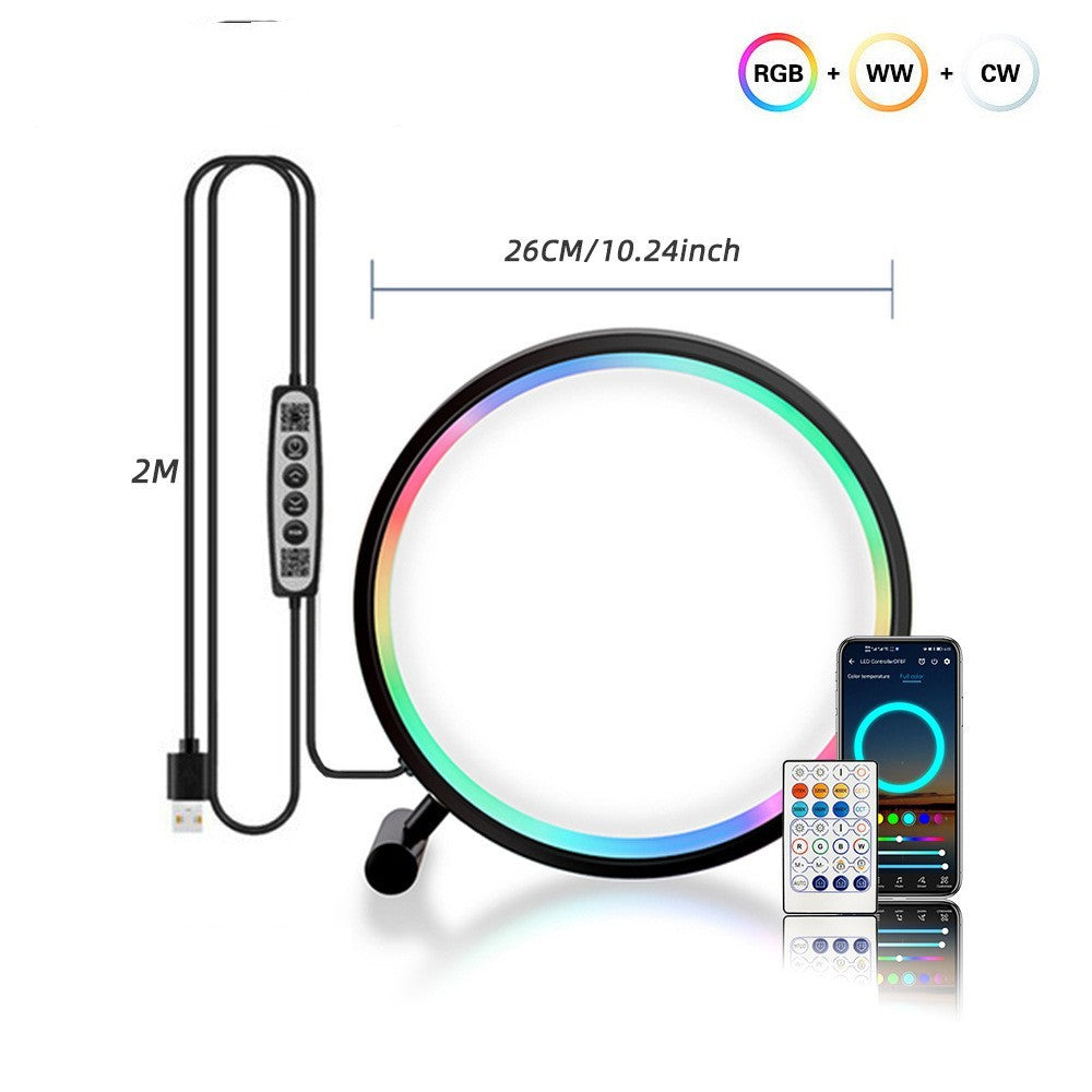 π‘ GamerGlow RGB Ambient Desk Lamp β Smart Gaming Light with Bluetooth Control