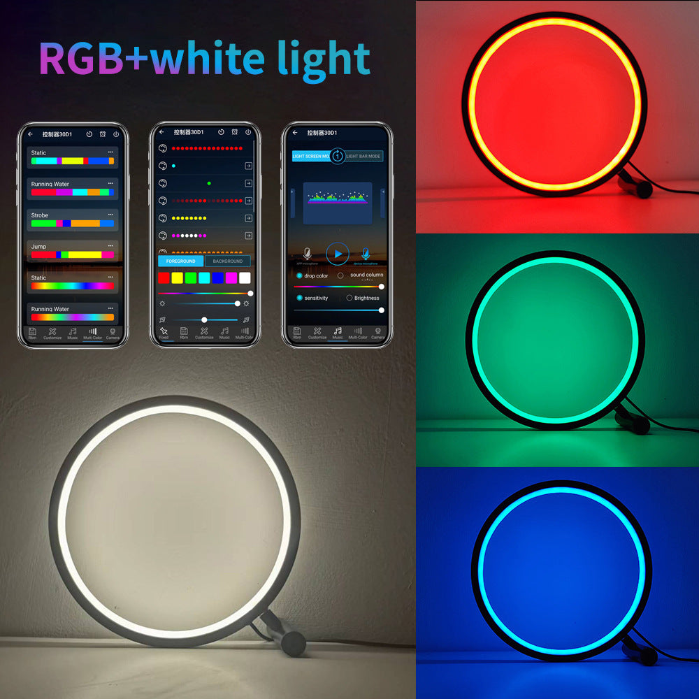 π‘ GamerGlow RGB Ambient Desk Lamp β Smart Gaming Light with Bluetooth Control