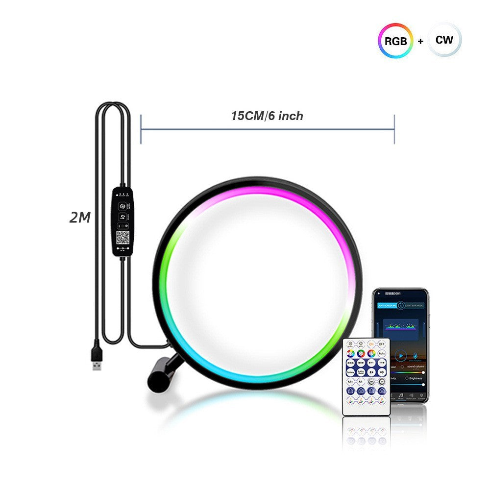 π‘ GamerGlow RGB Ambient Desk Lamp β Smart Gaming Light with Bluetooth Control